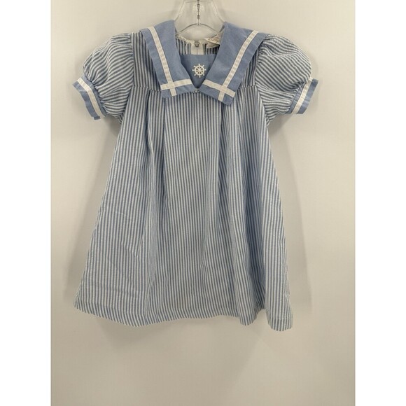 VINTAGE LITTLE BITTY SAILOR DRESS USA MADE SIZE 6 EXCELLENT CONDITION - Picture 7 of 10